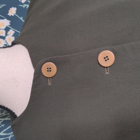 Vintage Armani Suit Jacket & Skirt Small Green Bergdorf Goodman Milano - Picture 3 of 13